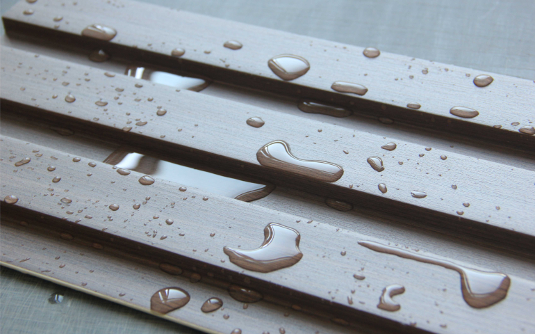 Excellent water and mildew resistance